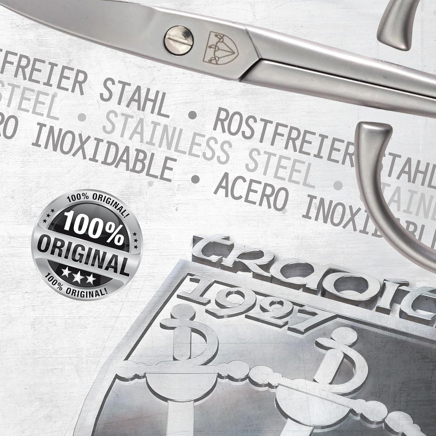 - Stainless Steel INOX Curved Nail Scissors - Strong Scissors for Strong People with Case by