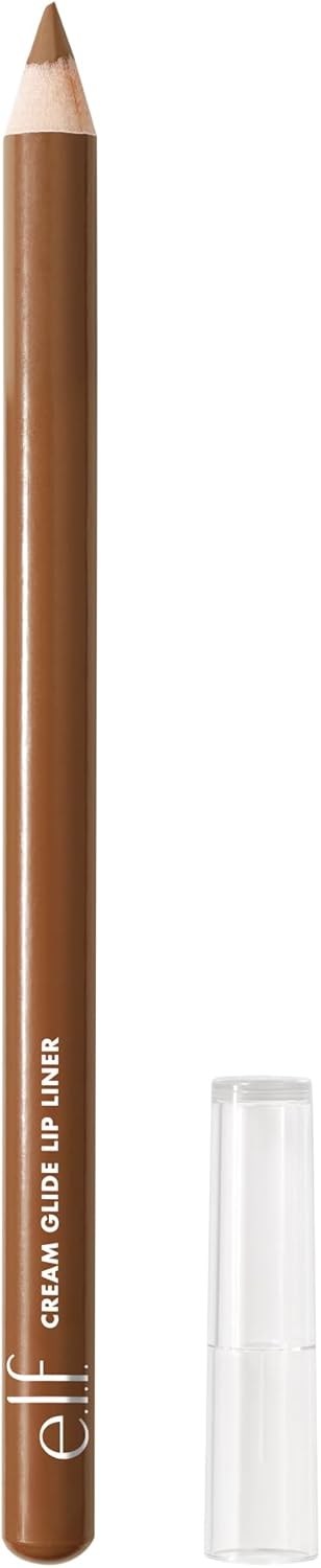 Cream Glide Lip Liner, Highly-Pigmented Pencil for Shaping & Sculpting Lips, Semi-Matte Finish, Vegan & Cruelty-Free, Baddest Beige