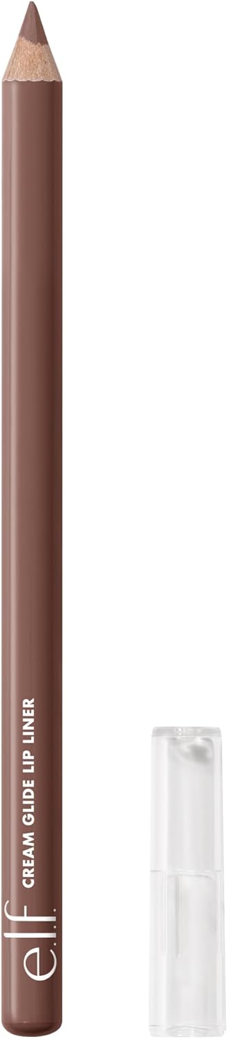 Cream Glide Lip Liner, Highly-Pigmented Pencil for Shaping & Sculpting Lips, Semi-Matte Finish, Vegan & Cruelty-Free, Baddest Beige