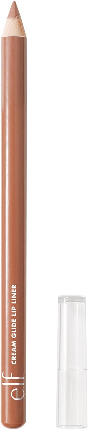 Cream Glide Lip Liner, Highly-Pigmented Pencil for Shaping & Sculpting Lips, Semi-Matte Finish, Vegan & Cruelty-Free, Baddest Beige