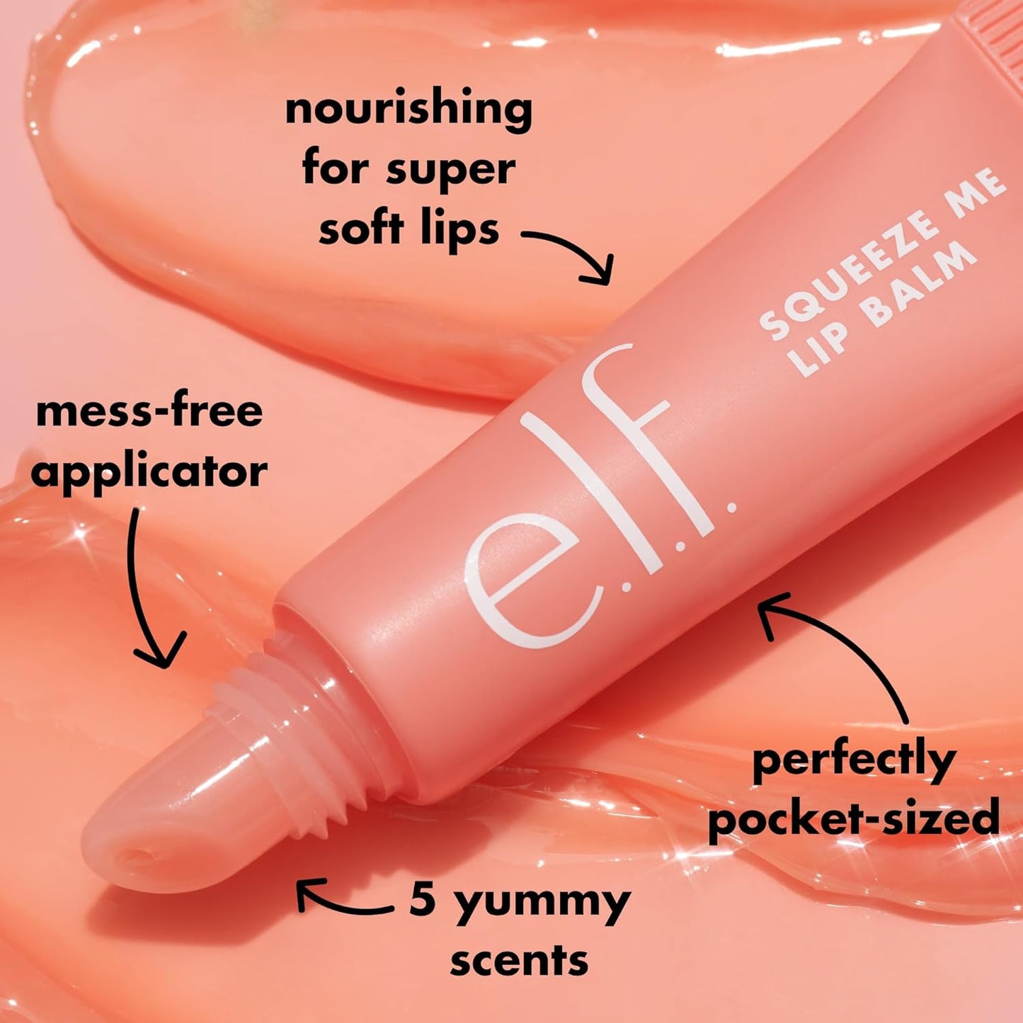 Squeeze Me Lip Balm, Moisturizing Lip Balm for a Sheer Tint of Colour, Infused with Hyaluronic Acid, Vegan & Cruelty-Free, Grape