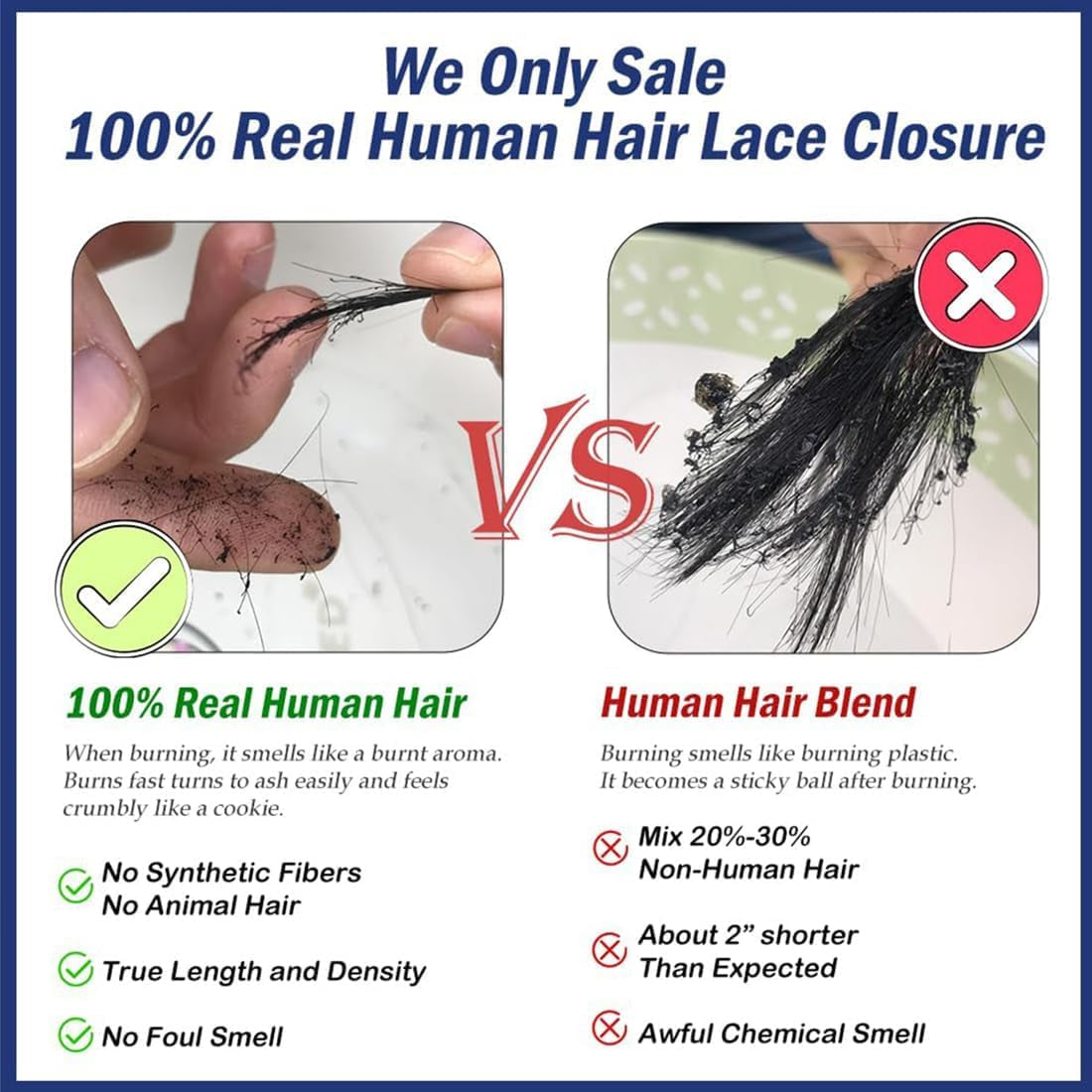 Human Hair Bundles 10A Brazilian Straight, 18-22Inch, 100% Unprocessed Virgin, 3 Bundles Deal, Natural Black for Women