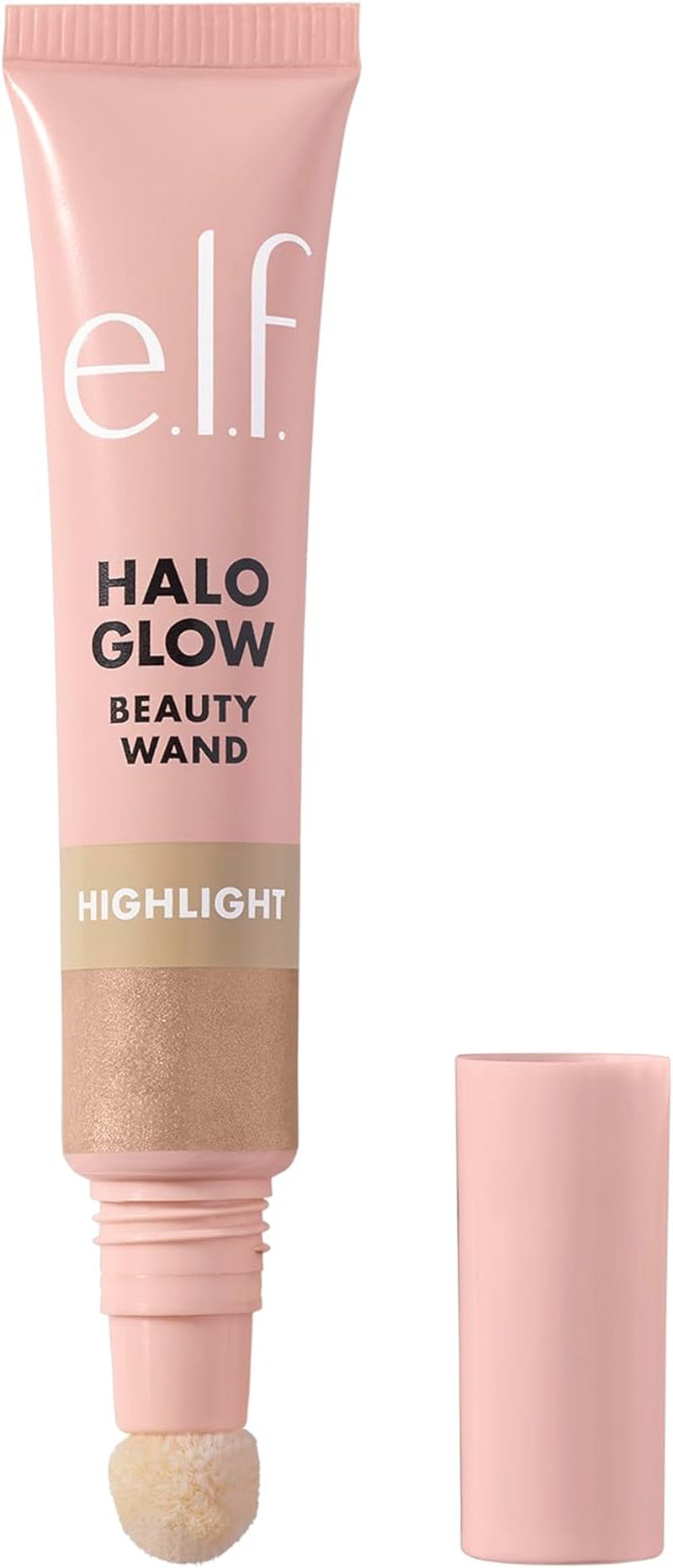 Halo Glow Highlight Beauty Wand, Liquid Highlighter Wand for Luminous, Glowing Skin, Buildable Formula, Vegan & Cruelty-Free, Champagne Campaign