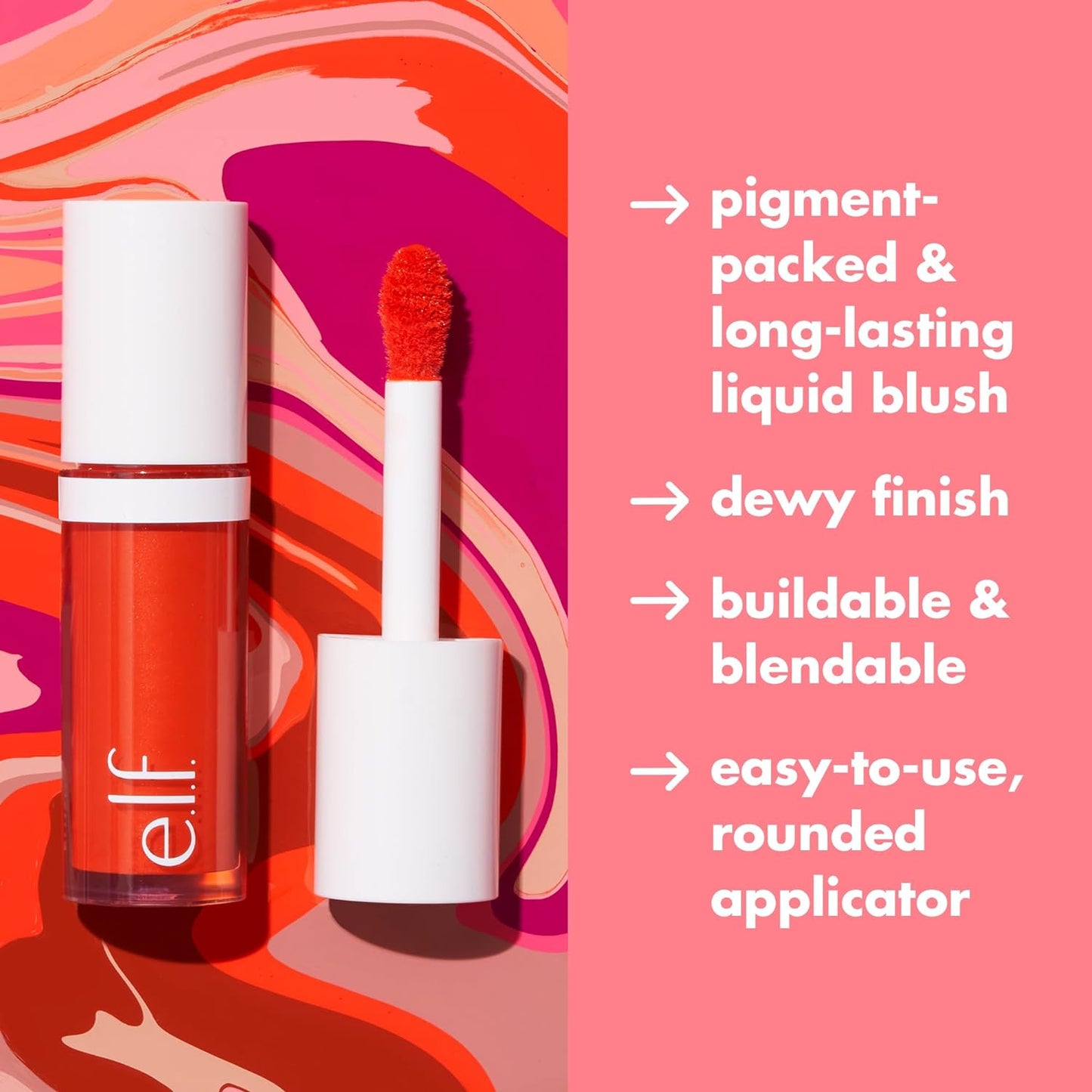 Camo Liquid Blush, Long-Lasting Liquid Blush for High-Pigment Colour, Creates a Soft, Dewy Finish, Vegan & Cruelty-Free, Suave Mauve