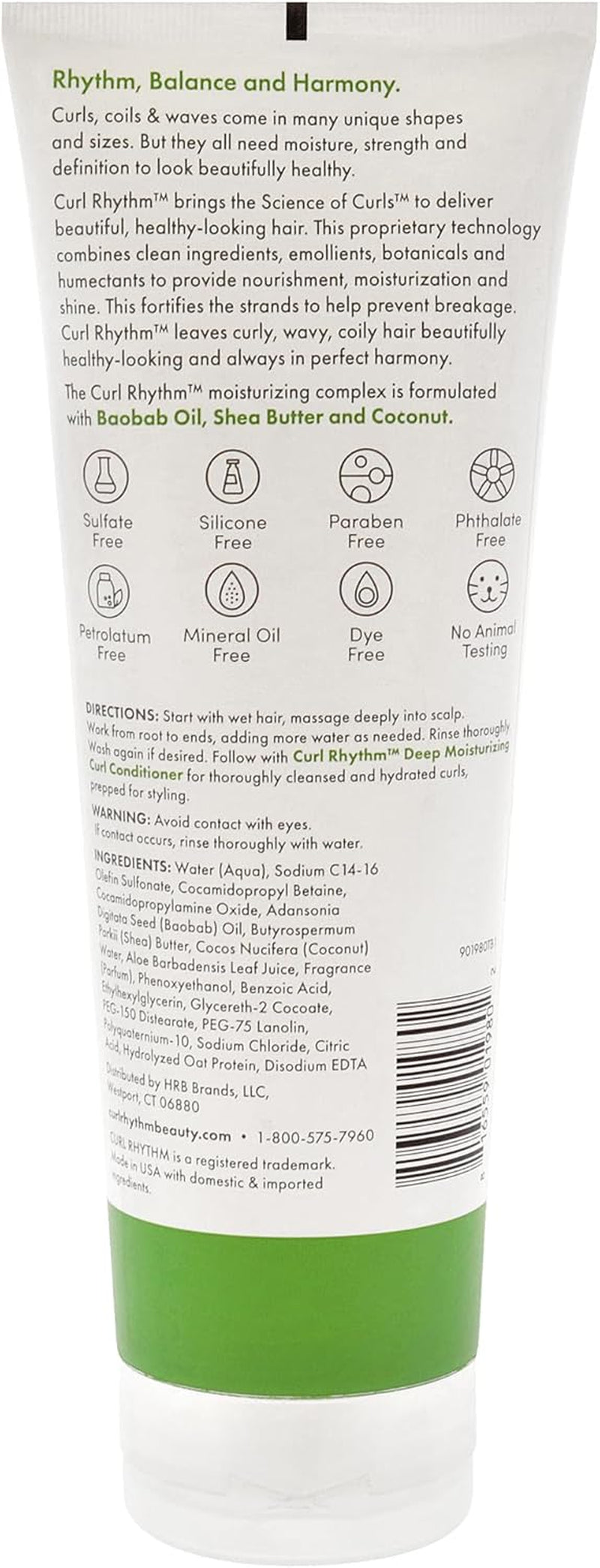 Deep Moisturizing Curl Shampoo - Curly Hair Shampoo for Hydration - with Shea Butter and Coconut - Silicone and Sulfate Free - 295 Ml