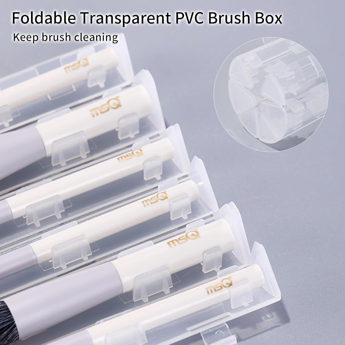 Make up Brushes 6PCS Makeup Brush Set Premium Synthetic Powder Brush Blending Brush Eyeshadow Brushes Concealer Brush Stippling Brush with Case (Purple)
