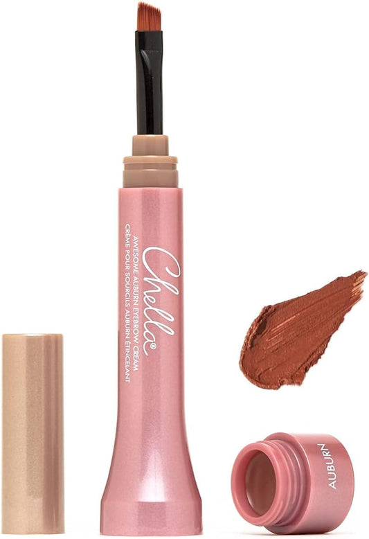 Eyebrow Cream, Awesome Auburn - Vegan, Cruelty Free, Paraben Free, Gluten Free Eyebrow Makeup - Long Wearing, Velvet Consistency, Water Resistant