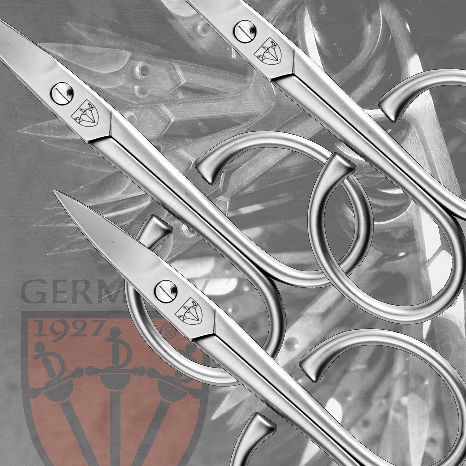 - Stainless Steel INOX Curved Nail Scissors - Strong Scissors for Strong People with Case by