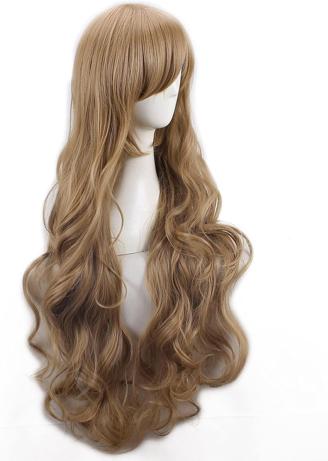 Aisaka Taiga Anime Cosplay Wigs Brown Long Wavy Curly Synthetic Hair