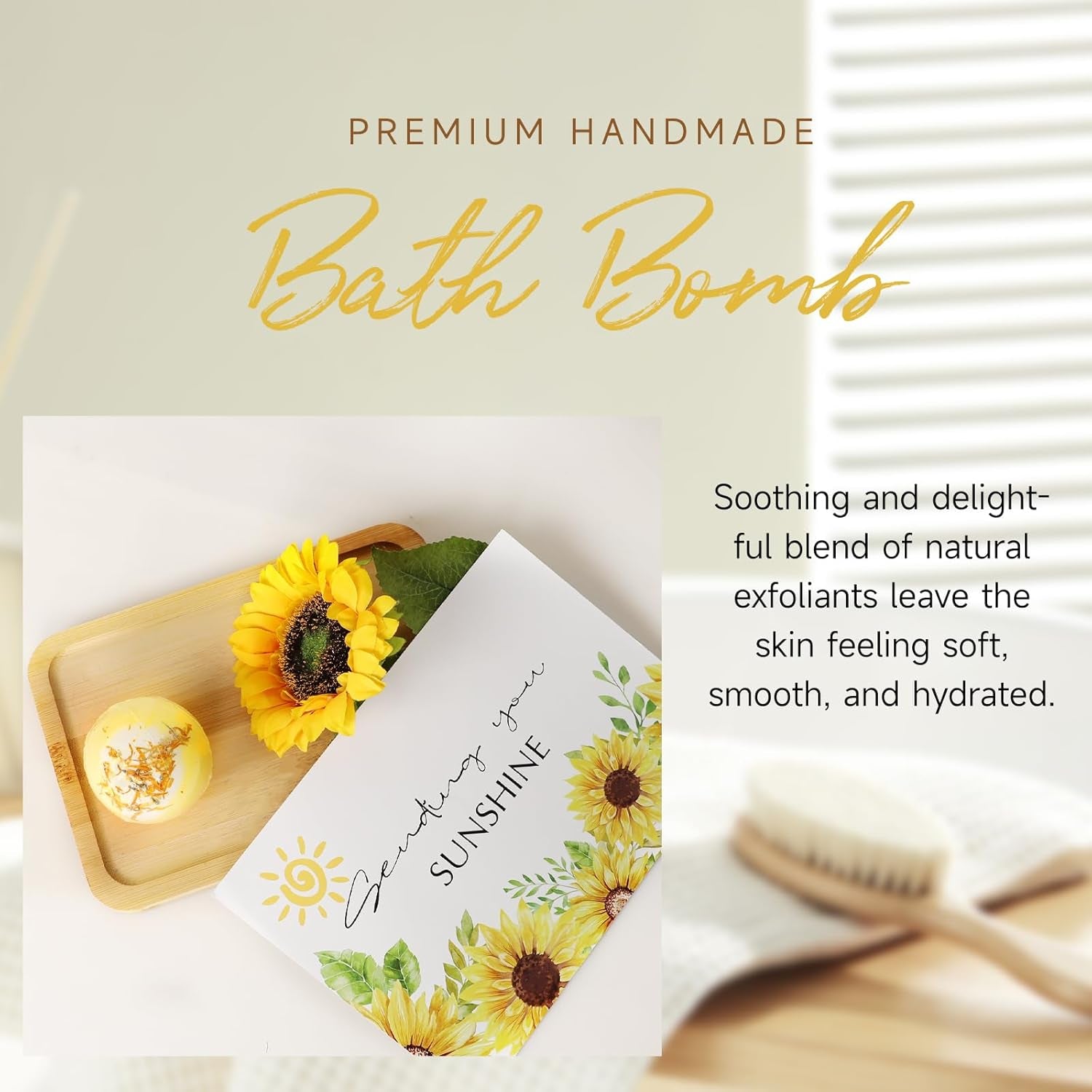 Birthday Gifts for Women, Get Well Soon Gifts for Women Sending Sunshine Sunflower Gift Baskets, Self Care Gifts for Women Her Best Friends Bestie Sister Mom Wife Female, Inspirational Gifts for Women