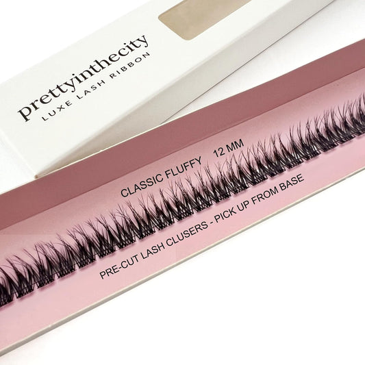 Natural Lash Clusters- Fluffy Classic C-Curl Eyelash Clusters - 29Pcs False Eyelashes for DIY Extensions by