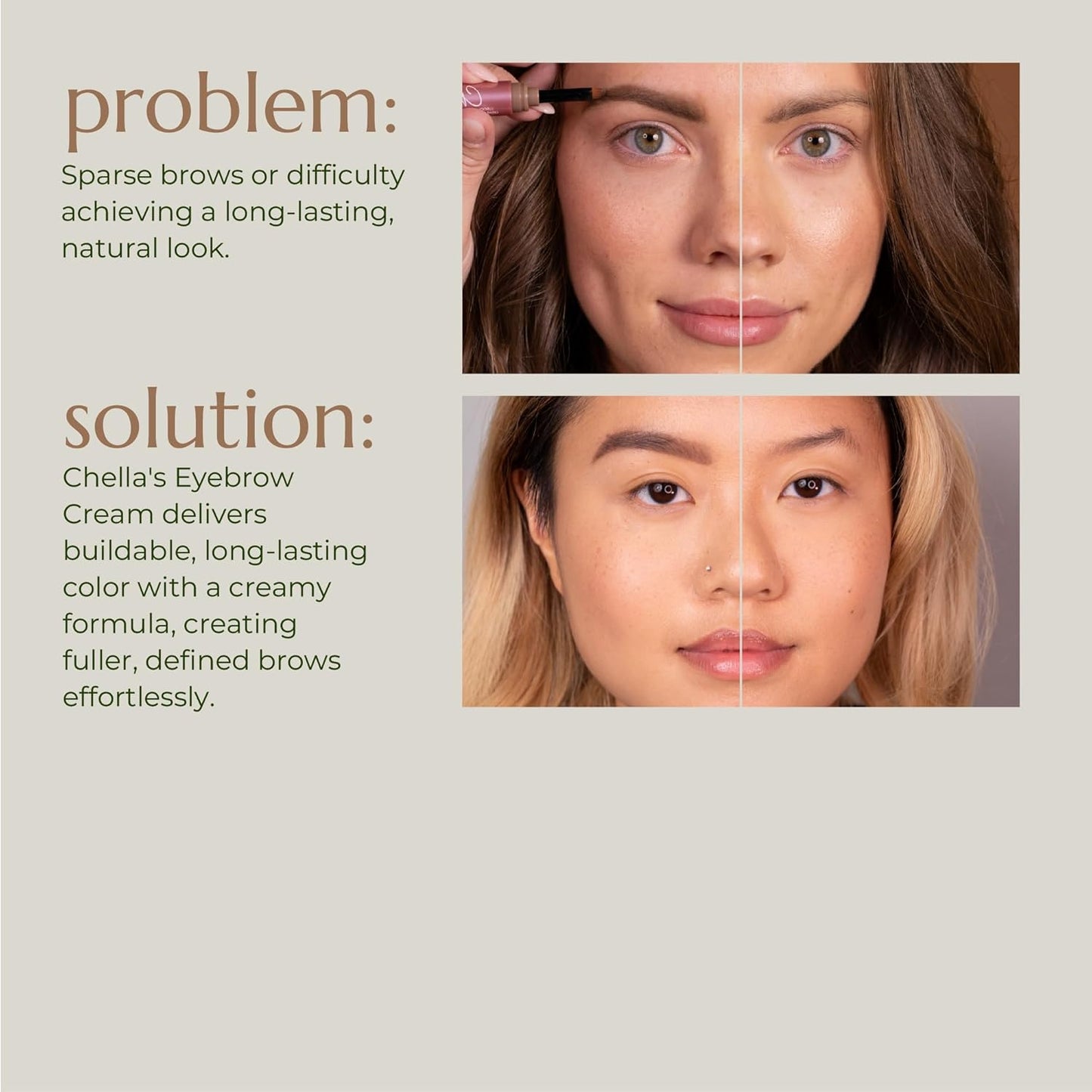 Eyebrow Cream, Delightful Deep Brown - Vegan, Cruelty Free, Paraben Free, Gluten Free Eyebrow Makeup - Long Wearing, Velvet Consistency, Water Resistant