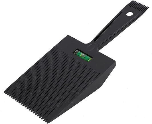 Flat Top Guide Comb, Professional Haircut Level Dual Ended Hair Flattopper Barber Cutting Angle Clipper Comb Large Teeth Styling Hairstyle Hairdressing Tool for Men Girl Hairdress Home Salon (Black)
