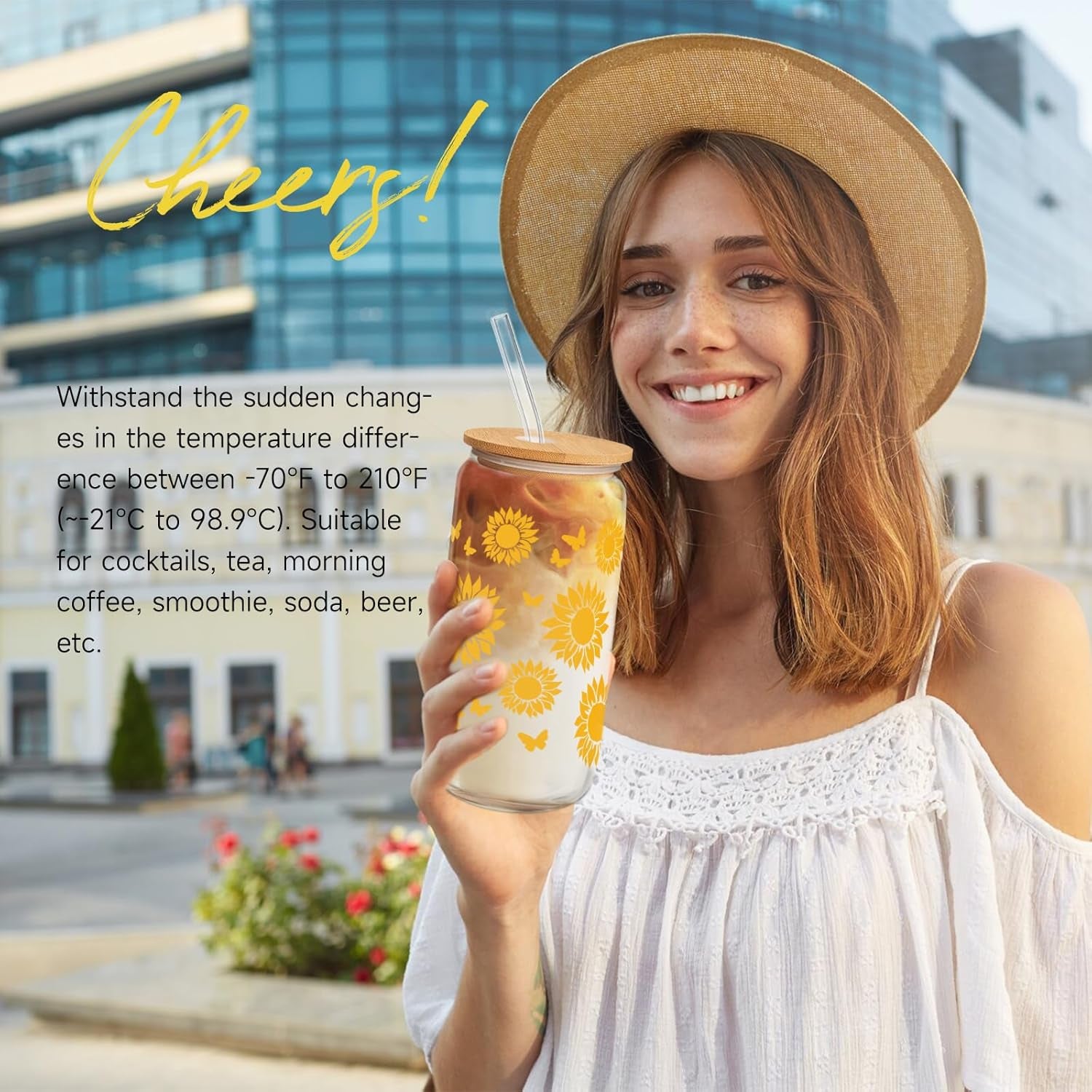 Birthday Gifts for Women, Get Well Soon Gifts for Women Sending Sunshine Sunflower Gift Baskets, Self Care Gifts for Women Her Best Friends Bestie Sister Mom Wife Female, Inspirational Gifts for Women