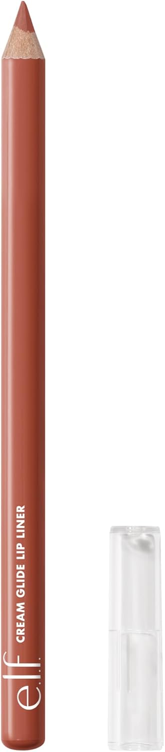 Cream Glide Lip Liner, Highly-Pigmented Pencil for Shaping & Sculpting Lips, Semi-Matte Finish, Vegan & Cruelty-Free, Baddest Beige