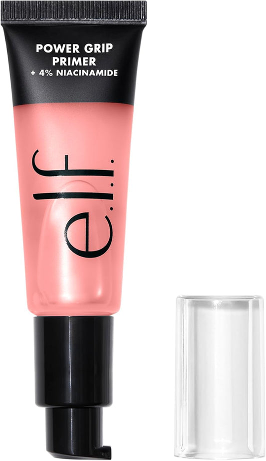 Power Grip Primer + 4% Niacinamide — a hydrating gel primer that brightens, evens skin tone, and grips makeup for all-day wear. Vegan, cruelty-free, and travel-friendly at 0.8 fl oz