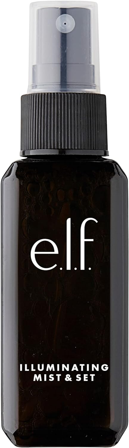 Illuminating Mist & Set, Setting Spray to Give Makeup a Lasting, Radiant Finish, Infused with Vitamins A, C & E, Small, 2.02 Fl Oz