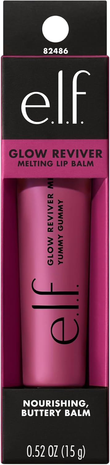 Glow Reviver Melting Lip Balm, Hydrating Tinted Lip Balm for a Glossy Finish & Soft, Supple Lips, Vegan & Cruelty-Free, Yummy Gummy