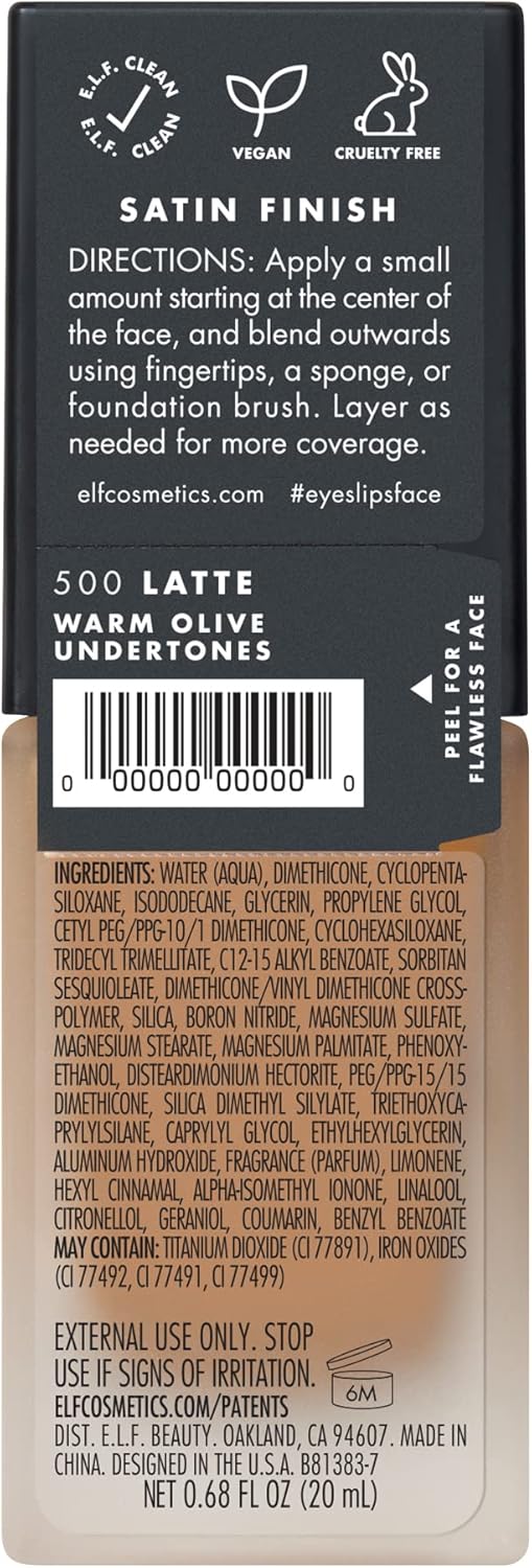 Flawless Satin Foundation - Liquid - Semi-Matte - Medium to Full Coverage - Hydrating - Deep - Latte