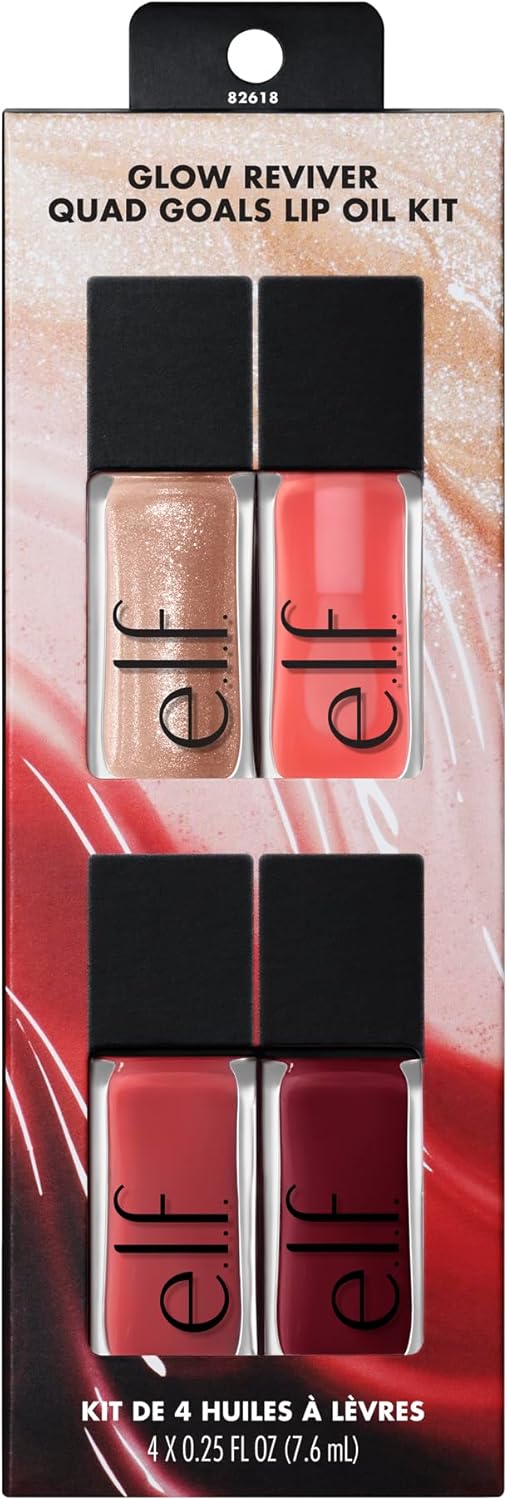 Glow Reviver Lip Oil, Nourishing Tinted Lip Oil for a High-Shine Finish, Infused with Jojoba Oil, Vegan & Cruelty-Free, Rose Envy