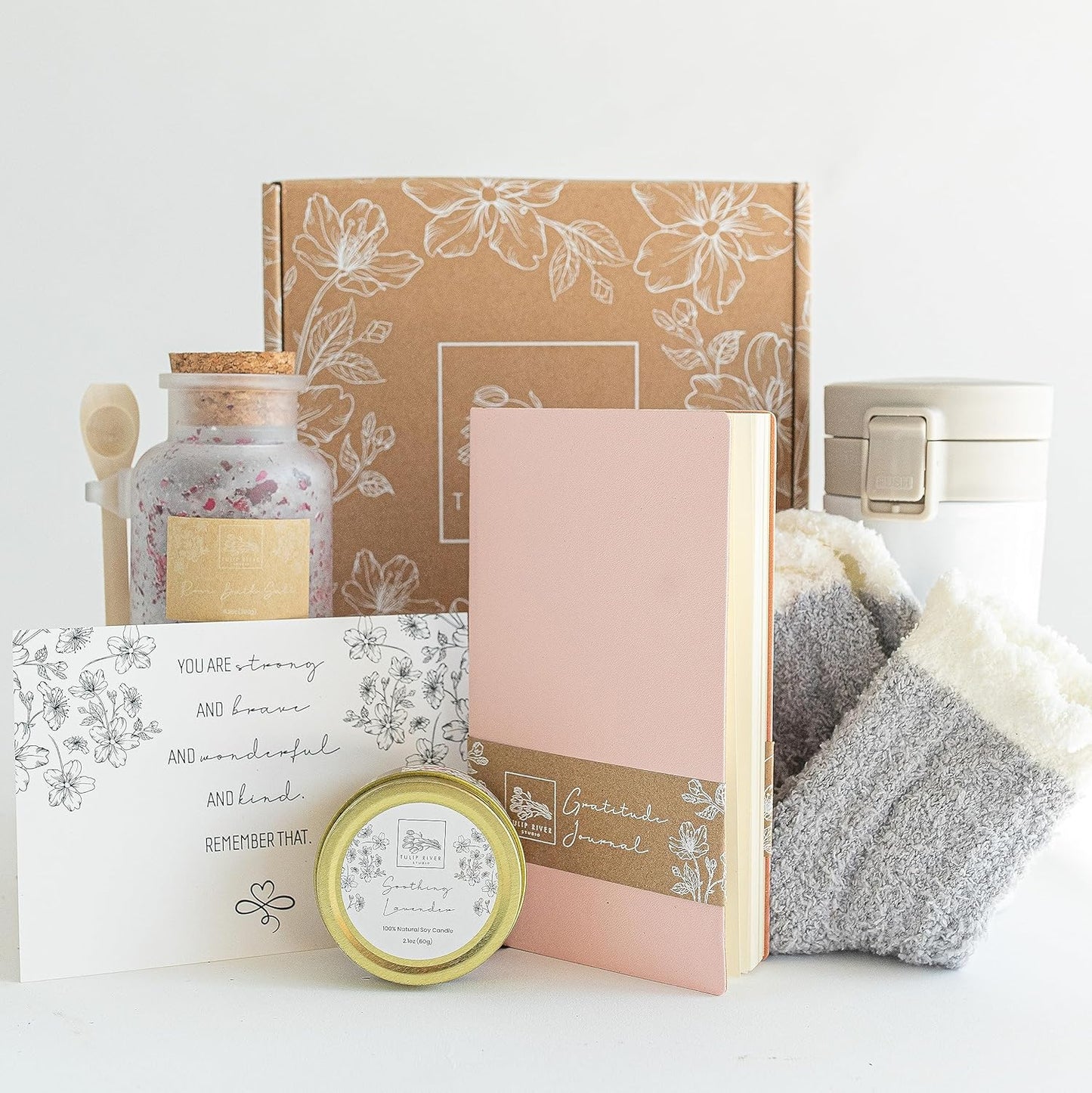 Get Well Gifts for Women - Gift Baskets for Women, Birthday Box, Care Package, Spa Kit, Thinking of You Gifts, Birthday Gift Basket