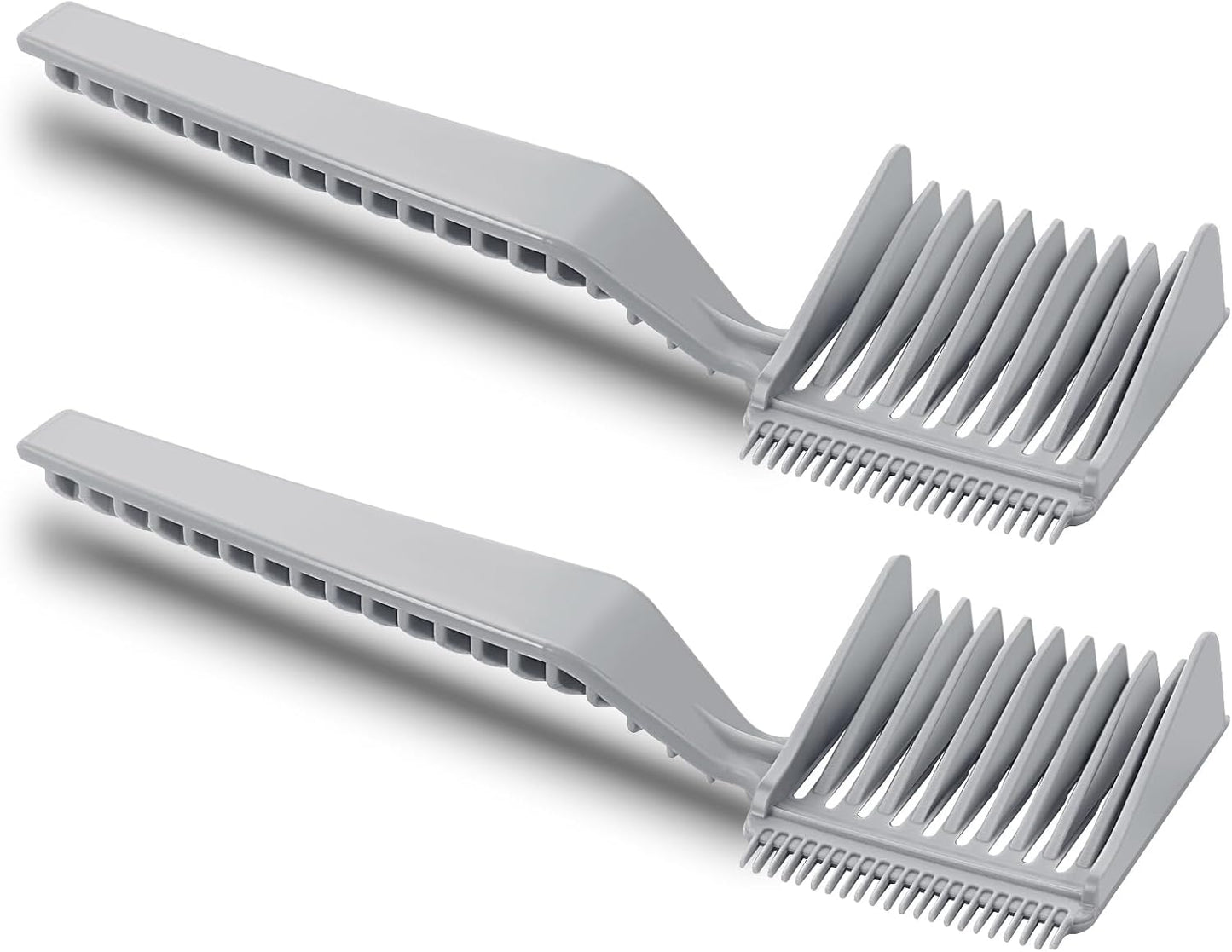 2 PCS Guide Combs Barber Combs Professional Hair Cutting Comb Heat Resistant Clipper Comb Curved Positioning Flat Top Comb Barber Supplies for Hair Salon, Travel, Home