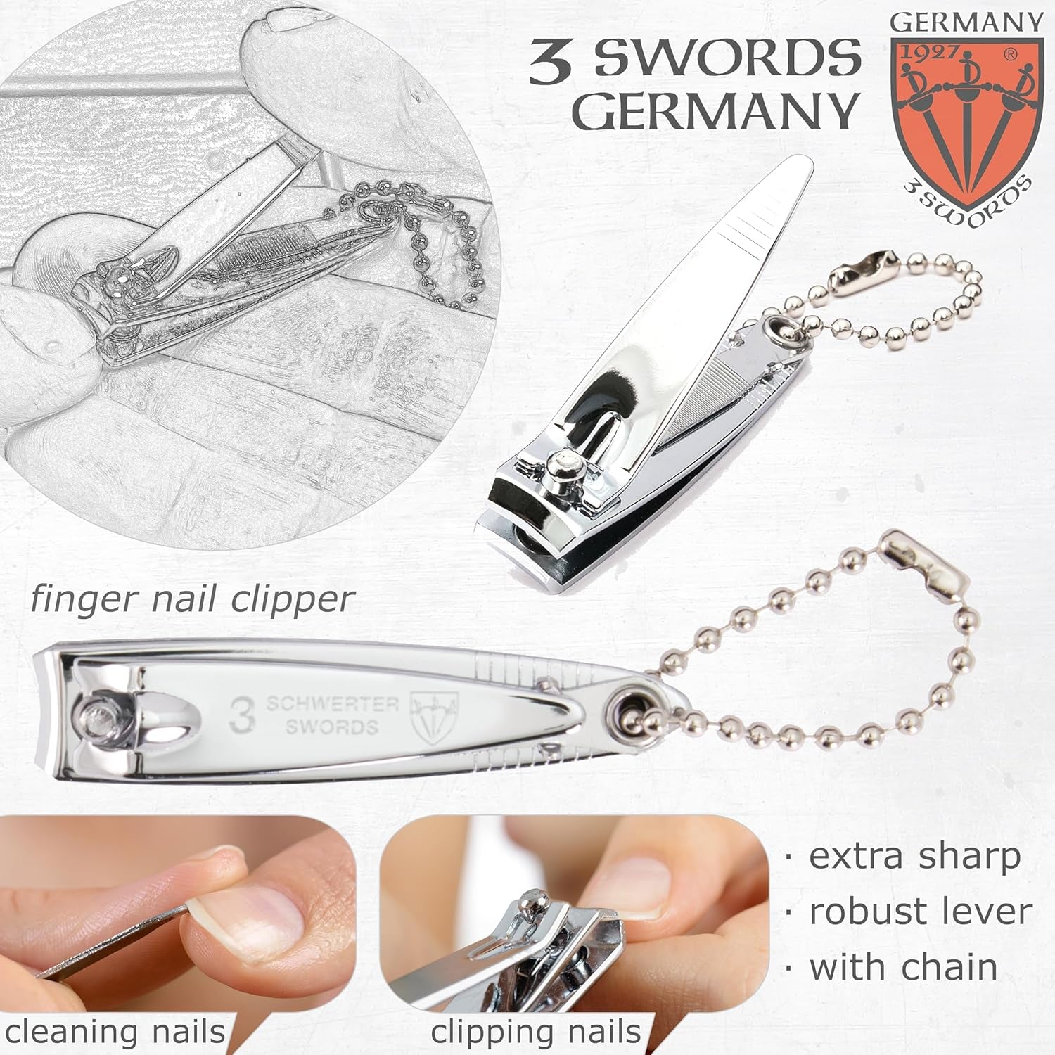 - Manicure Pedicure Nail Clipper File Tweezers Set - Brand Quality (211)