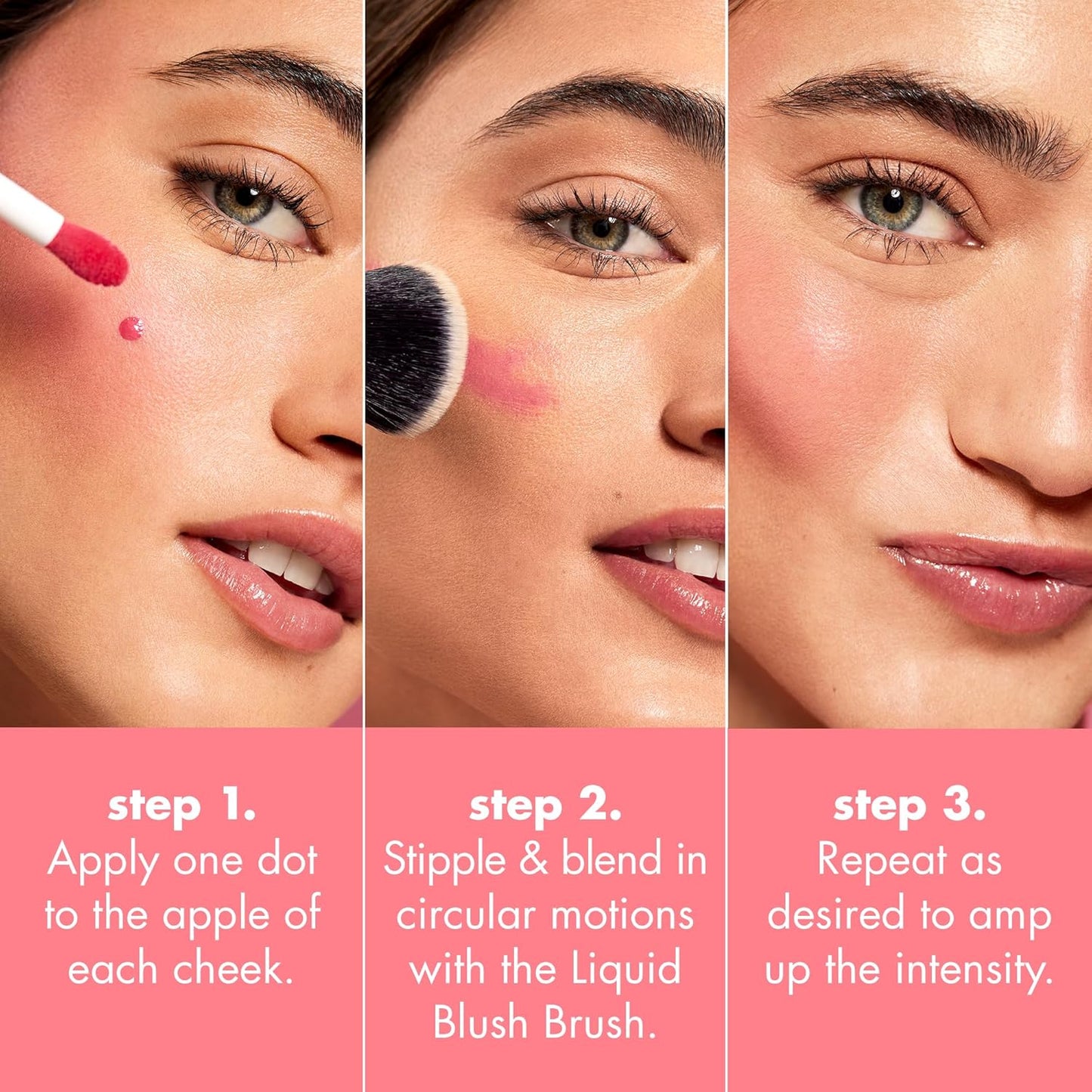 Camo Liquid Blush, Long-Lasting Liquid Blush for High-Pigment Colour, Creates a Soft, Dewy Finish, Vegan & Cruelty-Free, Suave Mauve