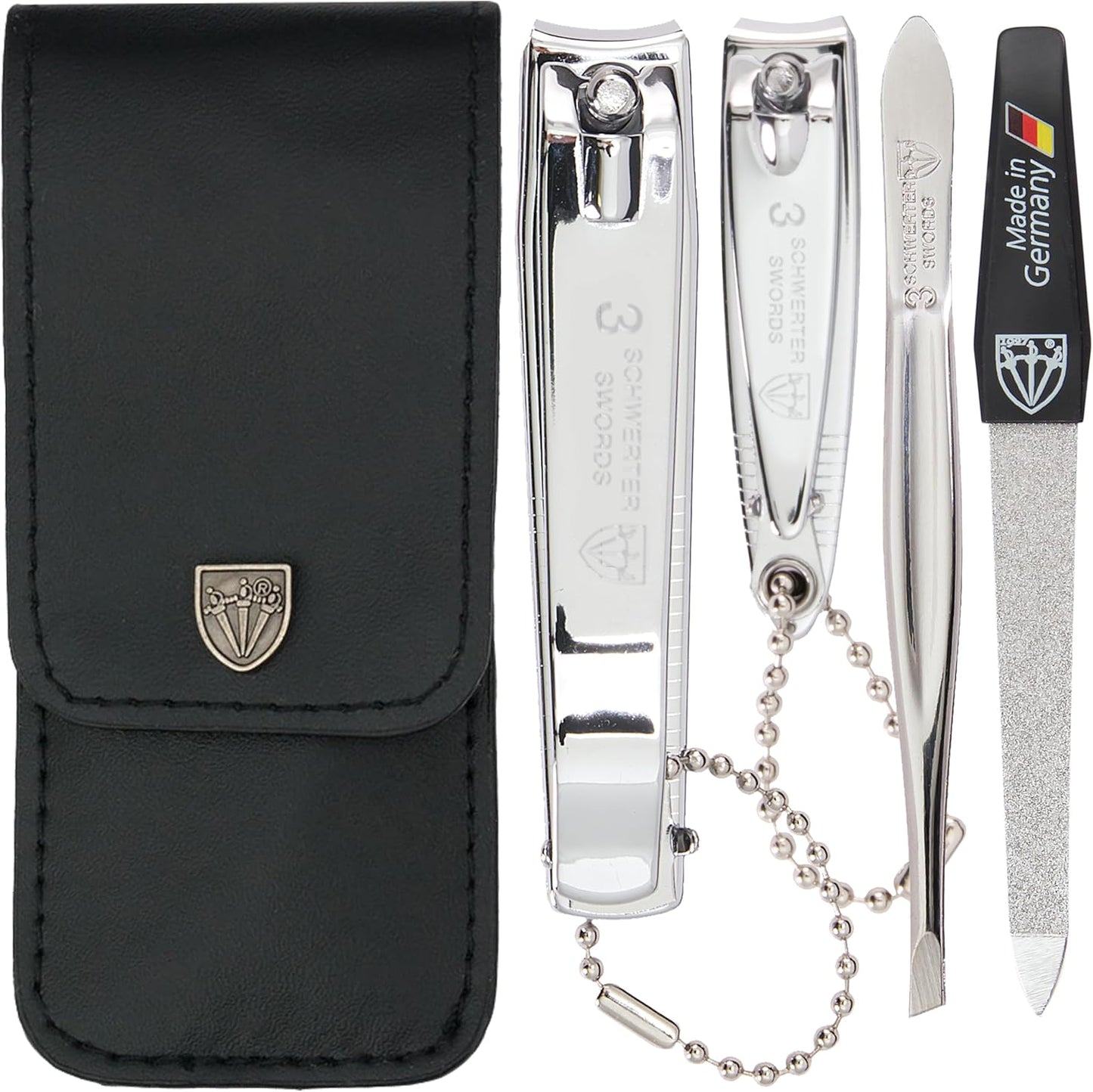 - Manicure Pedicure Nail Clipper File Tweezers Set - Brand Quality (211)