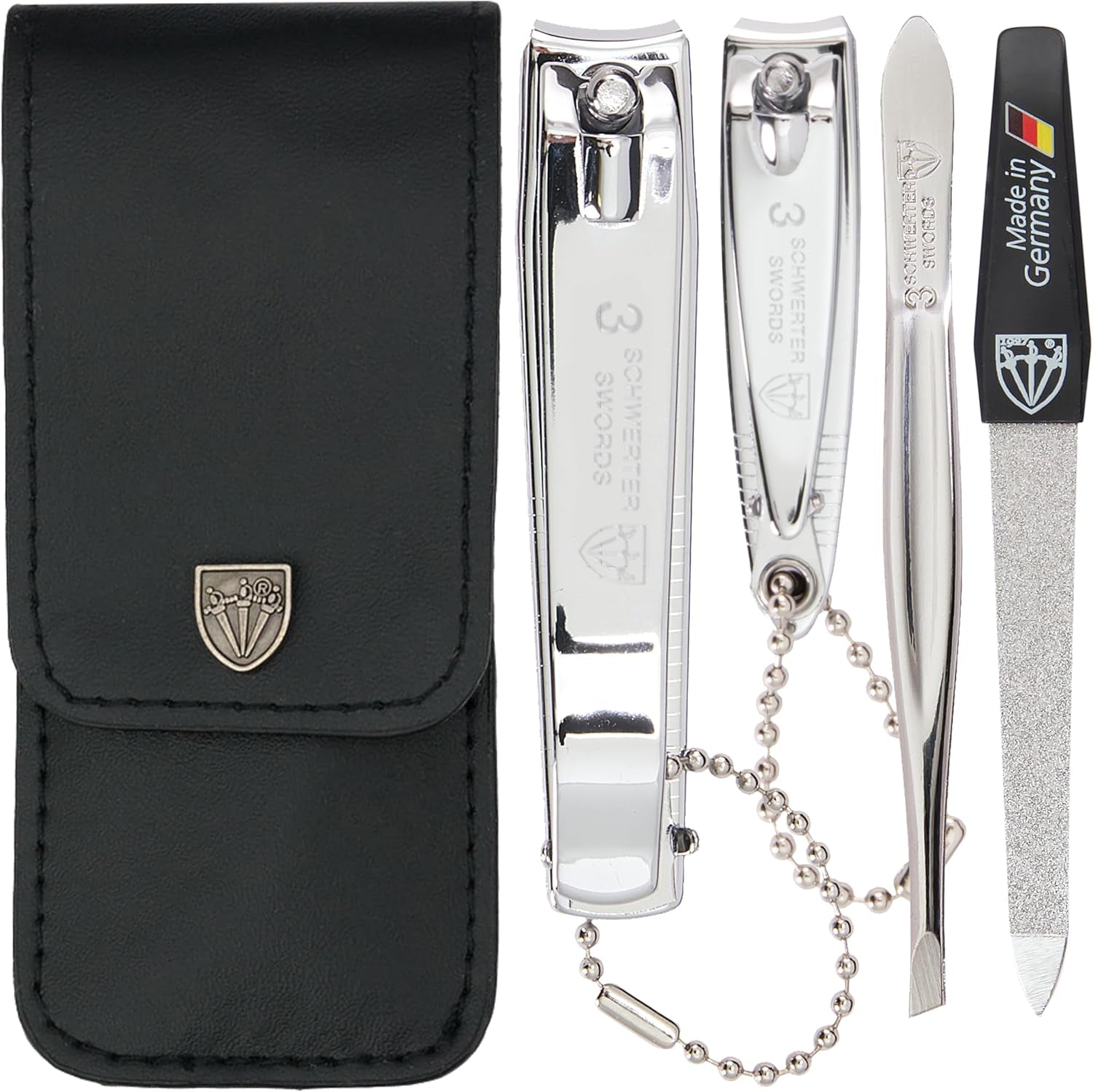 - Manicure Pedicure Nail Clipper File Tweezers Set - Brand Quality (211)