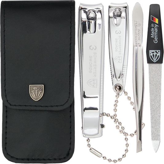 - Manicure Pedicure Nail Clipper File Tweezers Set - Brand Quality (211)