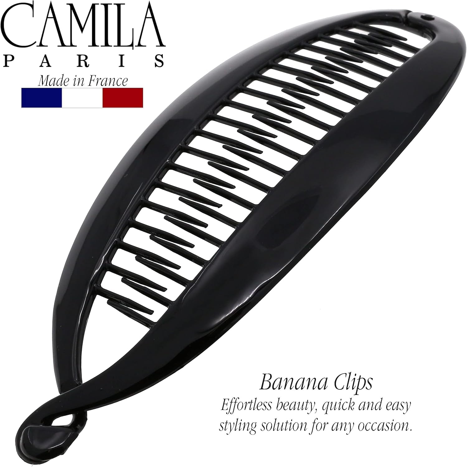 Paris - NV135 (7"), French Woman Hair Accessories, Hair Banana Comb. Strong and Durable Hair Ornaments. Made in France