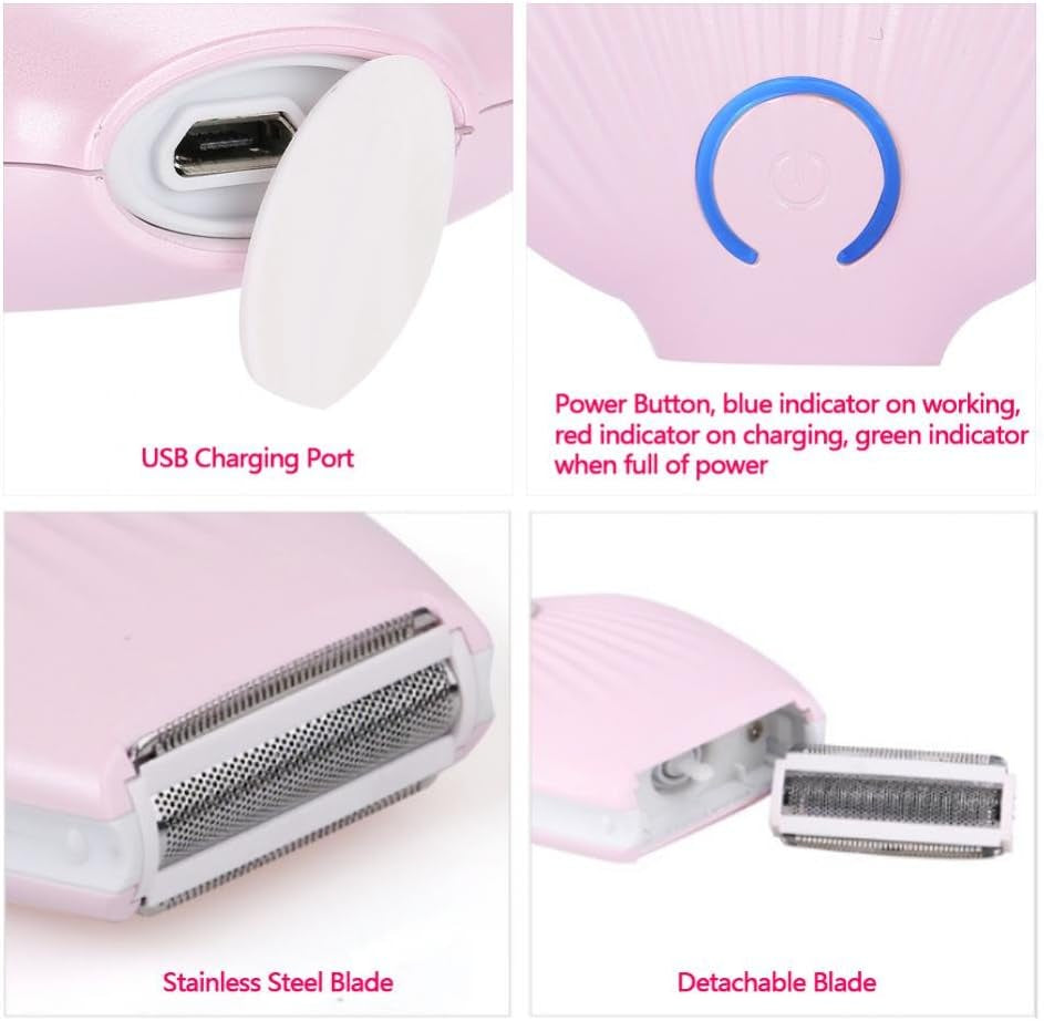 Woman Rechargeable 3 in 1 Wet Dry Face Body Armpit Epilator Painless Hair Remover for Women