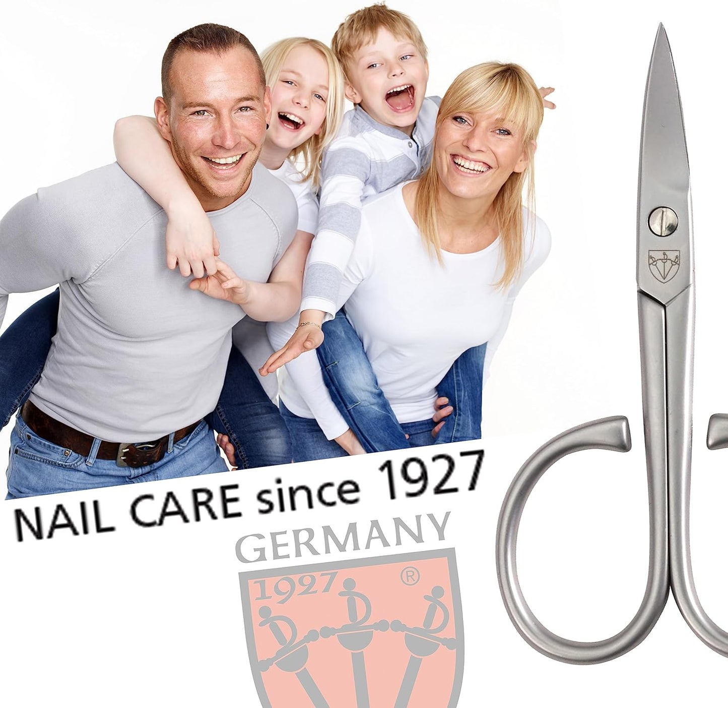 - Stainless Steel INOX Curved Nail Scissors - Strong Scissors for Strong People with Case by