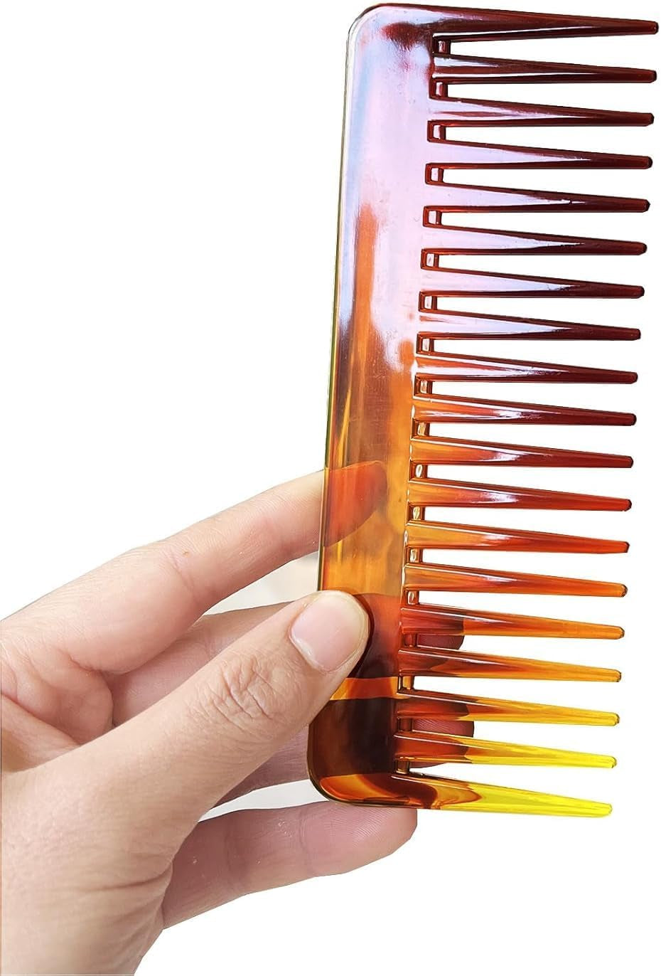 2PCS Wide Tooth Comb, Large Wide Tooth Comb for Women Men and Kids，Handmade Wide Tooth Comb for Curly Hair, Shower Comb Hair Detangler Comb for Curly Hair Wet Dry Hair, Professional Hair Cutting Combs