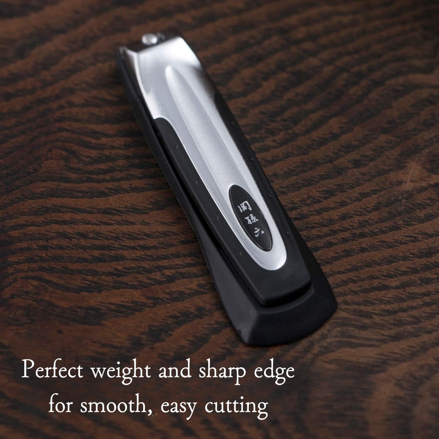 Japanese Nail Clippers with Side Nail File, Stainless Steel, Made in Japan